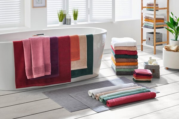 UTERÁK PRE HOSTÍ, 30/50 cm, strieborná Bio:Vio - Kúpeľňový textil
