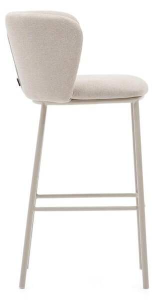MUZZA Barová stolička arun 75 cm chenille béžová