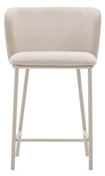 MUZZA Barová stolička arun 65 cm chenille béžová