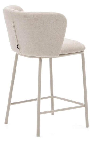 MUZZA Barová stolička arun 65 cm chenille béžová