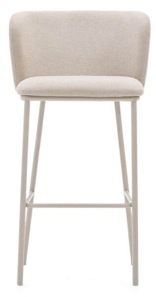 MUZZA Barová stolička arun 75 cm chenille béžová