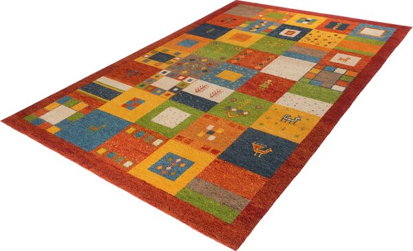 ORIENTÁLNY KOBEREC, 70/140 cm viacfarebná, červená Cazaris - Koberce