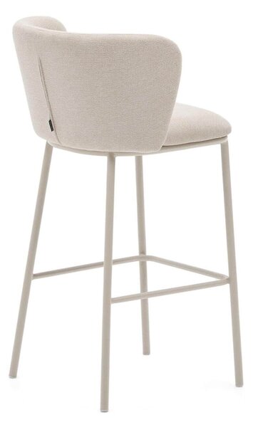 MUZZA Barová stolička arun 75 cm chenille béžová