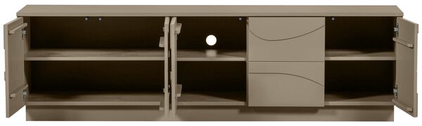 MUZZA Televízny stolík Theodora 180 x 52 cm pieskový