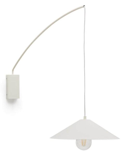 MUZZA Nástenná lampa Kelly biela