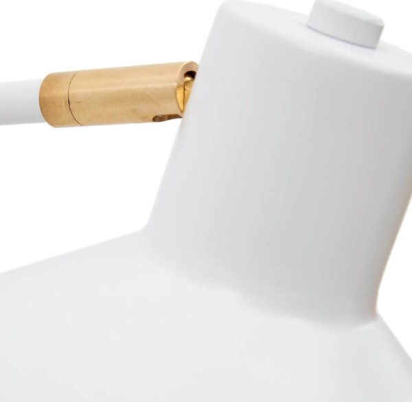 MUZZA Nástenná lampa Riaya 38 x 24 cm biela