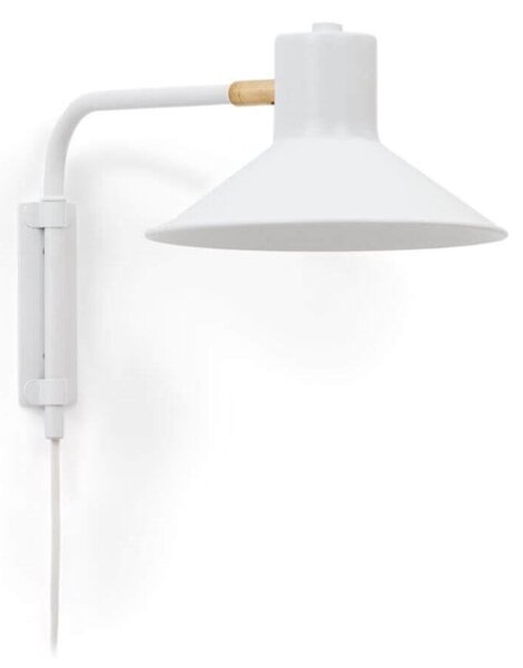 MUZZA Nástenná lampa Riaya 38 x 24 cm biela