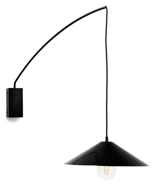 MUZZA Nástenná lampa Kelly čierná