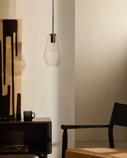 MUZZA Stropná lampa Mai Ø 17 cm priehľadná