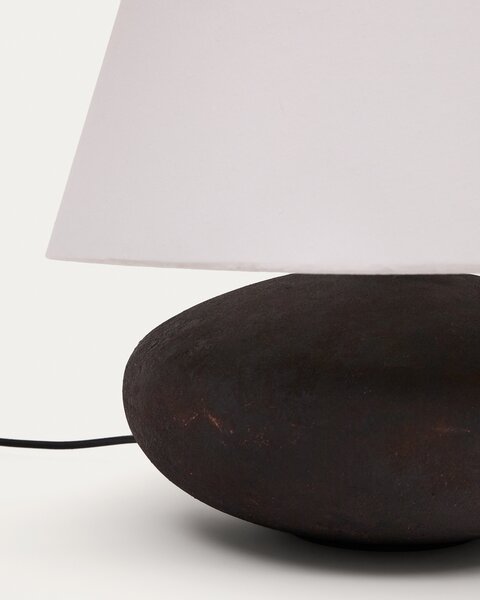 MUZZA Stolová lampa Nessie čierno-biela