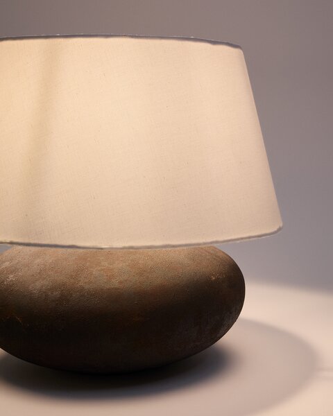 MUZZA Stolová lampa Nessie čierno-biela