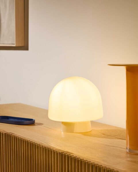 MUZZA Stolová lampa Gire sivá