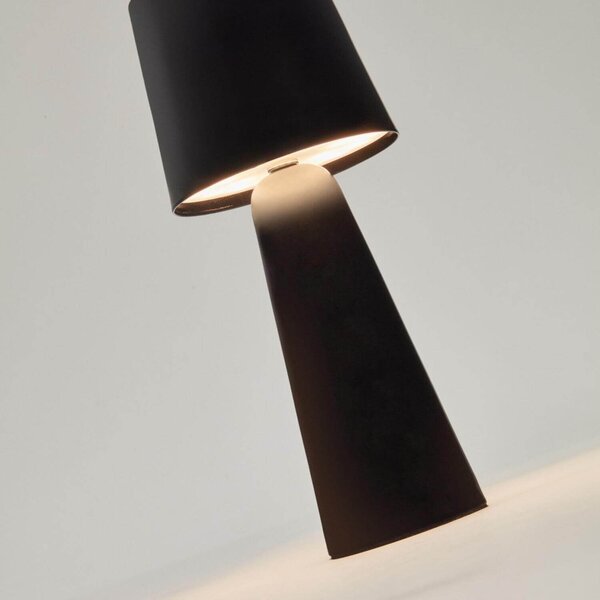 MUZZA Vonkajšia stolná lampa Reynas čierna