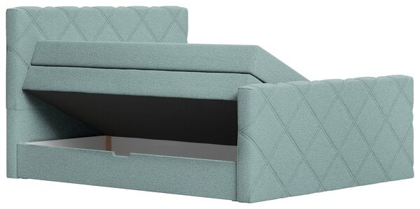 BOXSPRINGOVÁ POSTEĽ, 180/200 cm, mätovosivá Esposa - Postele
