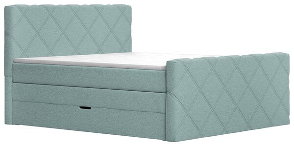 BOXSPRINGOVÁ POSTEĽ, 180/200 cm, mätovosivá Esposa - Postele