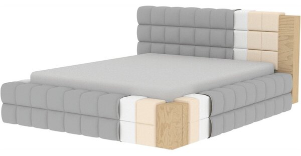 Tmavozelená čalúnená dvojlôžková posteľ s úložným priestorom s roštom 180x200 cm Dizzle – ELTAP