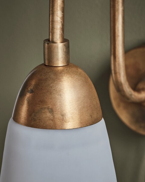 MUZZA Nástenná lampa Dru zlato-biela