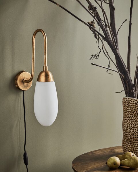 MUZZA Nástenná lampa Dru zlato-biela