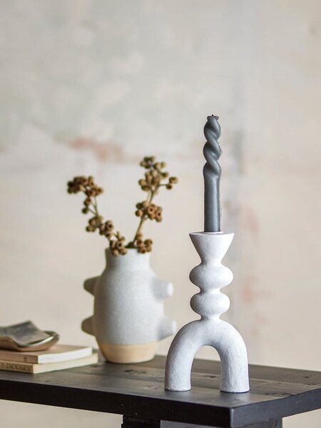 MUZZA Svietnik Rya 21 cm biely
