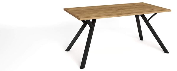 MUZZA Jedálenský stôl olapa 160 x 90 cm prírodný