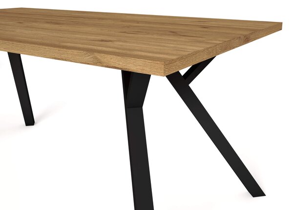 MUZZA Jedálenský stôl olapa 160 x 90 cm prírodný