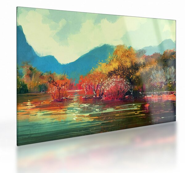 Sklenený obraz - Farby jesene (70x50 cm)