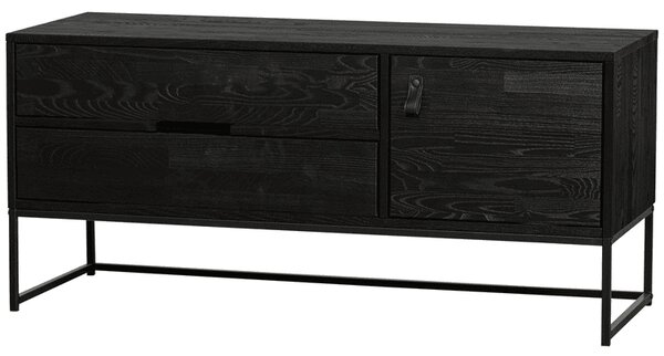 MUZZA TV skrinka Silas 120 x 44 cm čierna