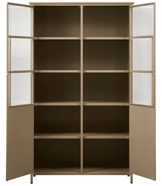 MUZZA Vitrína Display 99 x 170 cm khaki