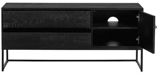 MUZZA TV skrinka Silas 120 x 44 cm čierna