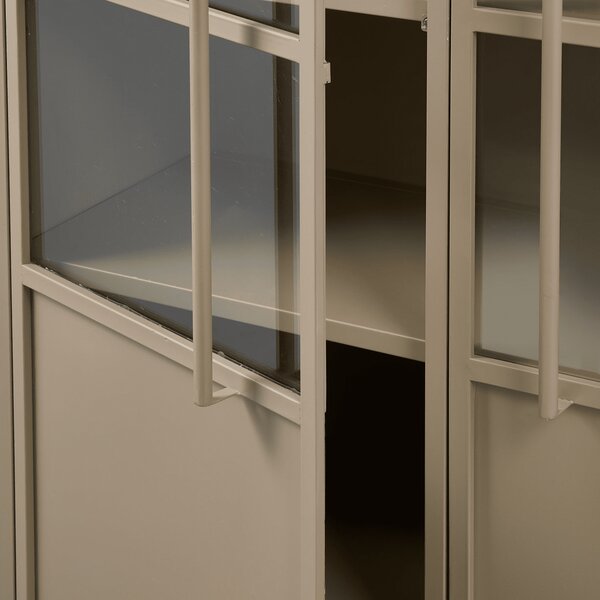MUZZA Vitrína Display 99 x 170 cm khaki