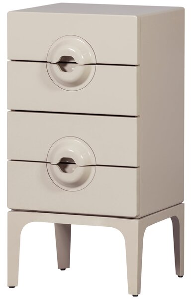 MUZZA Komoda Grem 44 x 89 cm béžová