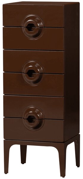 MUZZA Komoda Grem 44 x 120 cm červeno-hnedá