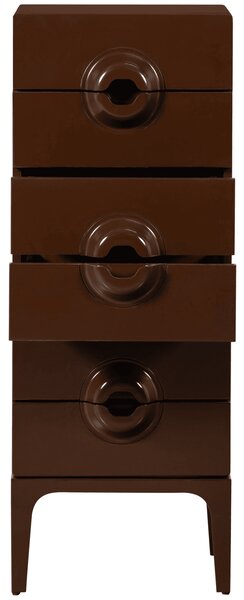 MUZZA Komoda Grem 44 x 120 cm červeno-hnedá