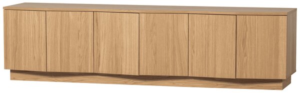 MUZZA TV stolík Mazu 200 x 45 cm prírodný