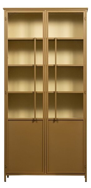 MUZZA Vitrína Display 99 x 200 cm žlutá