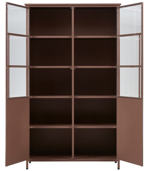 MUZZA Vitrína Display 99 x 170 cm hnědá