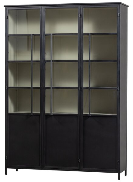 MUZZA Vitrína Display 140 x 200 cm černá