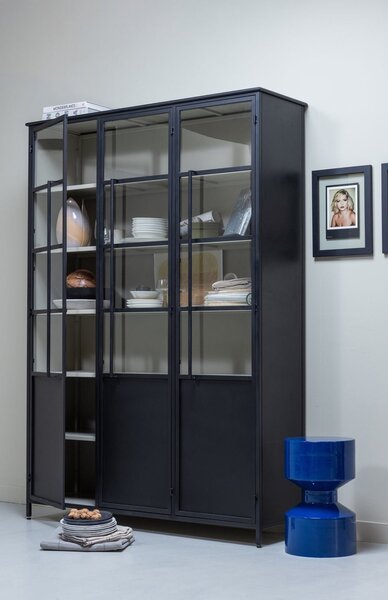MUZZA Vitrína Display 140 x 200 cm černá
