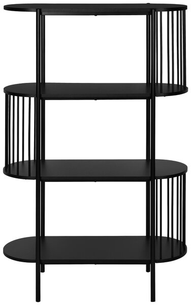 REGÁL, čierna, železo, 80/133,5/34 cm Xora - Online Only drobný nábytok, Online Only
