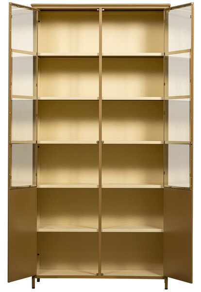 MUZZA Vitrína Display 99 x 200 cm žlutá