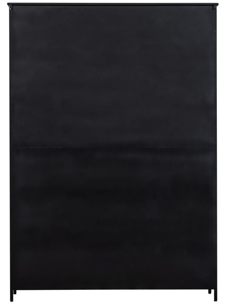 MUZZA Vitrína Display 140 x 200 cm černá