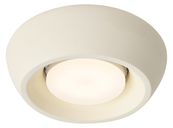 Moderná okrúhla béžová stropná lampa - Concerto