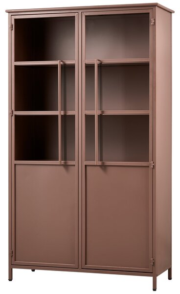 MUZZA Vitrína Display 99 x 170 cm hnědá