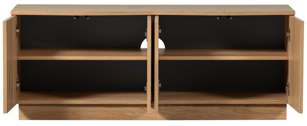MUZZA TV stolík mazu 133 x 52 cm prírodný