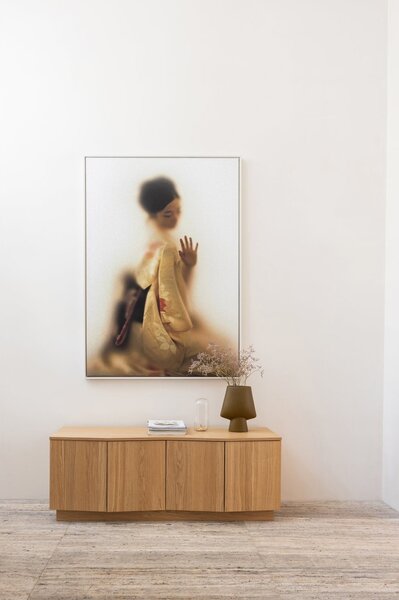 MUZZA TV stolík mazu 133 x 52 cm prírodný