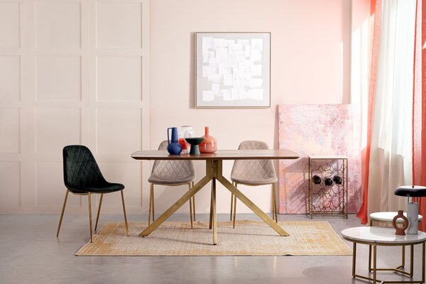 MUZZA Jedálenský stôl Erma 150 x 90 cm hnedý