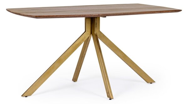 MUZZA Jedálenský stôl Erma 150 x 90 cm hnedý