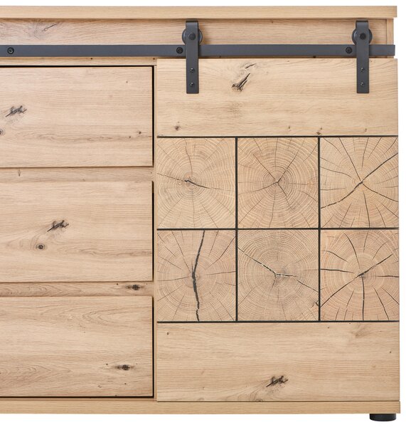 ŠIROKÁ KOMODA, farba duba, 160/86/40 cm MID.YOU - Komody, Online Only