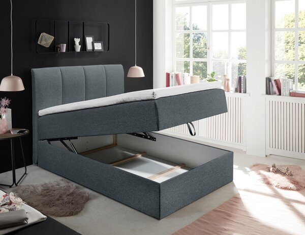 BOXSPRINGOVÁ POSTEĽ, 120/200 cm antracitová MID.YOU - Postele, Online Only