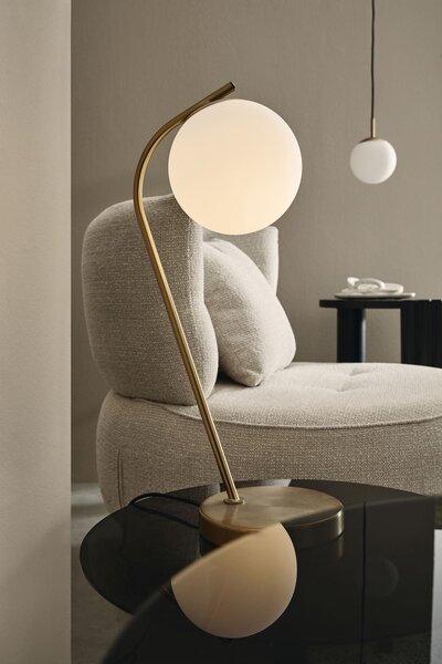 MUZZA Stolová lampa Ro zlatá